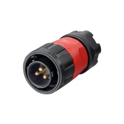 YM-20-C03PE-02-001 3-Pin Waterproof Connector - Male - 1