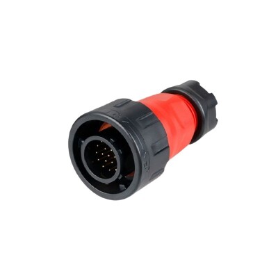 YM-24-C19PE-02-001A 19-Pin Waterproof Connector - Male - 1