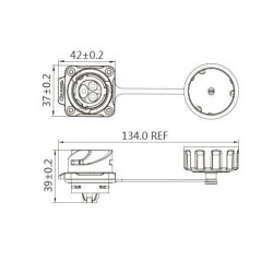 YM-24-J03SX-02-436 3-Pin Waterproof Connector - Female - 2