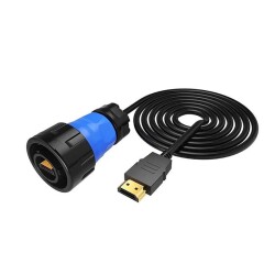 YM24-HDMI-MP-MP-3M-001 Waterproof HDMI Connector - Male 