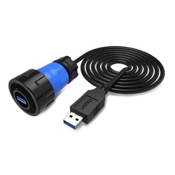 YM24-USB3-MP-MP-0D5M-001 Su Geçirmez Data Konnektörü - Erkek 