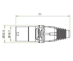 YT-RJ45-CPE-10-002 RJ45 Erkek Soket - 3