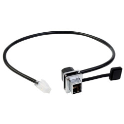 YT-RJ45-FS-MRJ-0D5M Waterproof Female Ethernet Connector - 0.5M Cable 