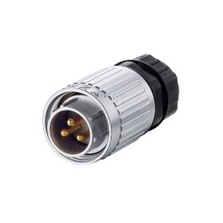 YW-16-C03PE-03-001 3-Pin Waterproof Connector - Male 