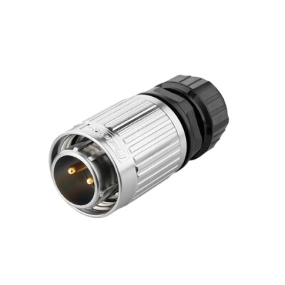 YW-20-C02PE-03-001 2-Pin Waterproof Connector - Male - 1