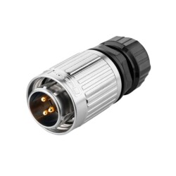 YW-20-C03PE-03-001 3-Pin Waterproof Connector - Male - 1