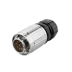 YW-20-C09PE-03-001 9-Pin Waterproof Connector - Male 