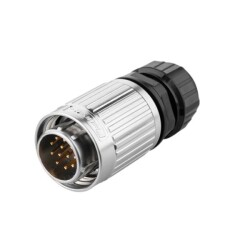 YW-20-C12PE-03-001 12-Pin Waterproof Connector - Male 