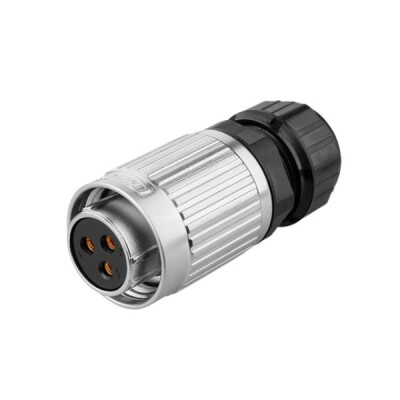 YW-20-J03PE-03-001 3-Pin Waterproof Connector - Female - 1