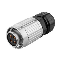 YW-20-J04PE-03-001 4-Pin Waterproof Connector - Female - 1