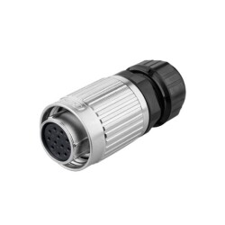 YW-20-J12PE-03-001 12-Pin Waterproof Connector - Female 