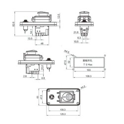 ZCD-02BL 4-Pin Electromagnetic Switch - Boxed - 3