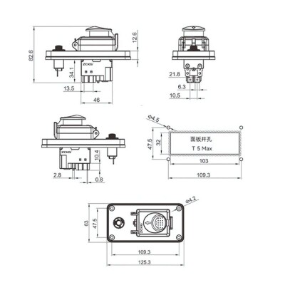 ZCD-02BL 4-Pin Electromagnetic Switch - 3