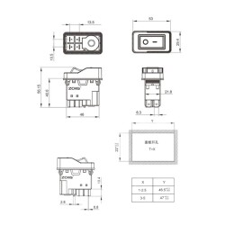 ZCD-02C 4-Pin Electromagnetic Switch - 2