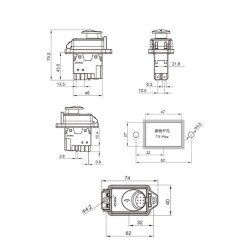 ZCD-02D 4-Pin Electromagnetic Switch - 2