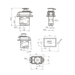 ZCD-02D1 4-Pin Electromagnetic Switch - 2