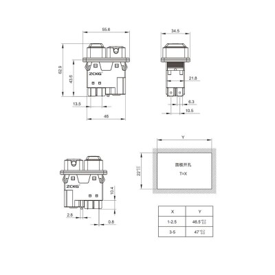 ZCD-02E 4-Pin Electromagnetic Switch - Boxed - 4