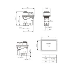 ZCD-02E 4-Pin Electromagnetic Switch - Waterproof Cover - 2