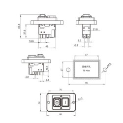 ZCD-02F 4-Pin Elektromanyetik Switch - 2