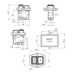 ZCD-02H 4-Pin Electromagnetic Switch - 2