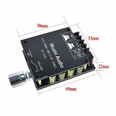 ZK-1002L 2x100W 5.0 Bluetooth Amplifier Circuit - 2